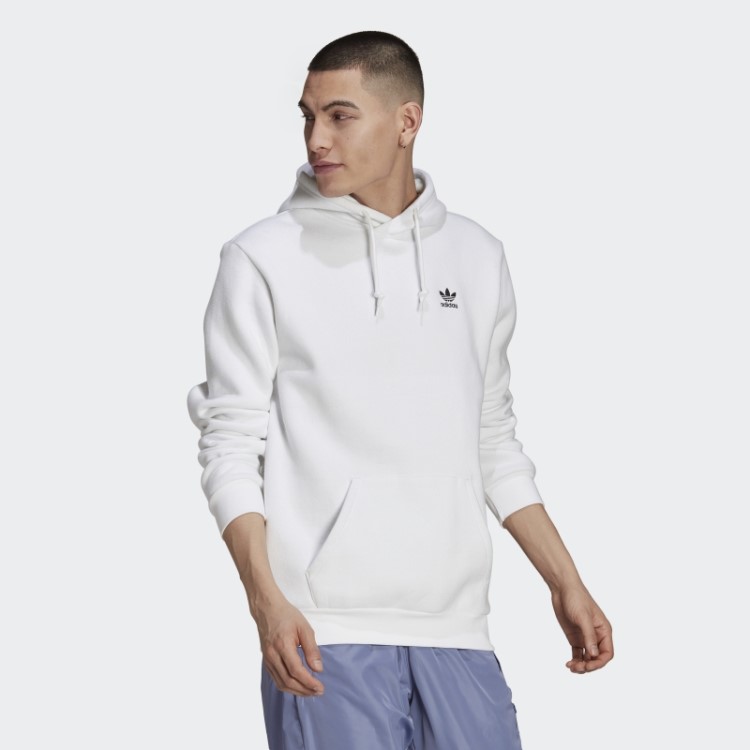 Adidas Moletom Com Capuz Branco Adicolor Essentials Trefoil