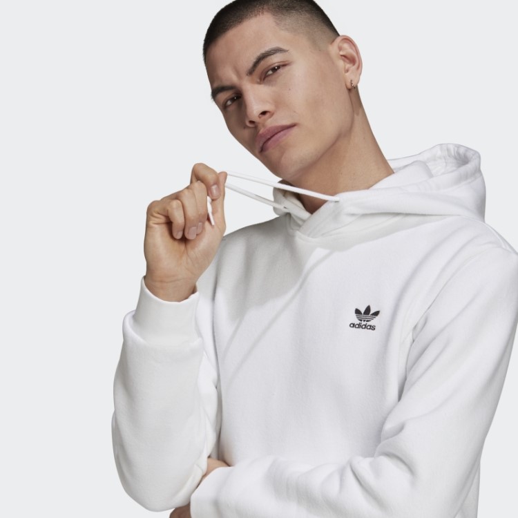 Adidas Moletom Com Capuz Branco Adicolor Essentials Trefoil