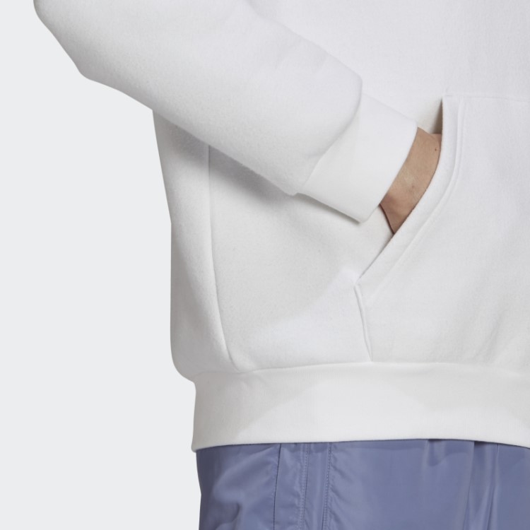 Adidas Moletom Com Capuz Branco Adicolor Essentials Trefoil