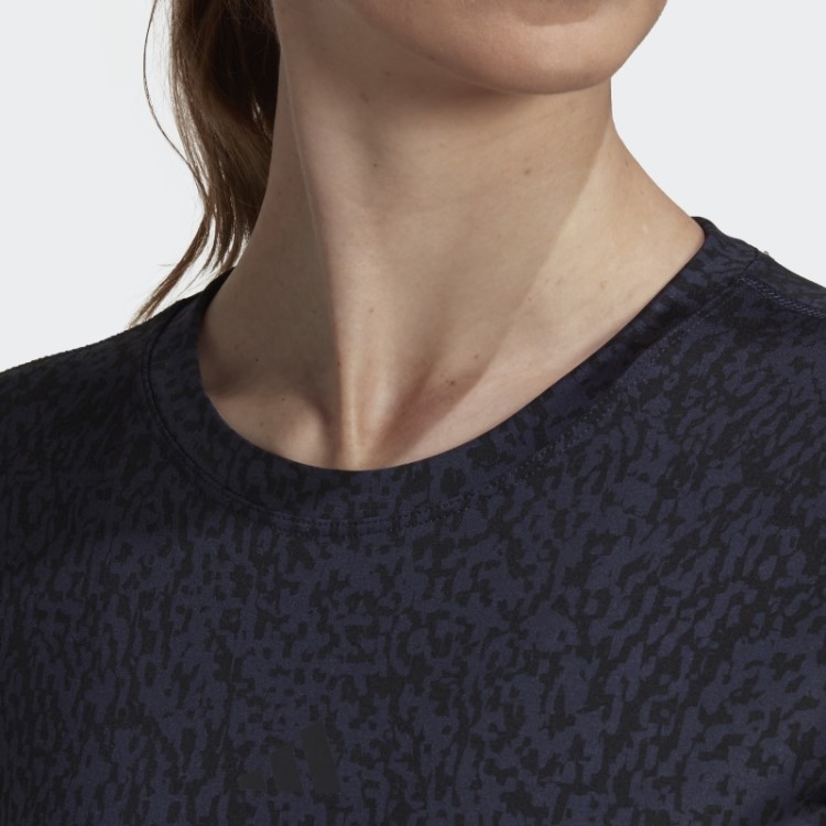 Top Cropped De Treino Com Estampa Ink Techfit Adidas