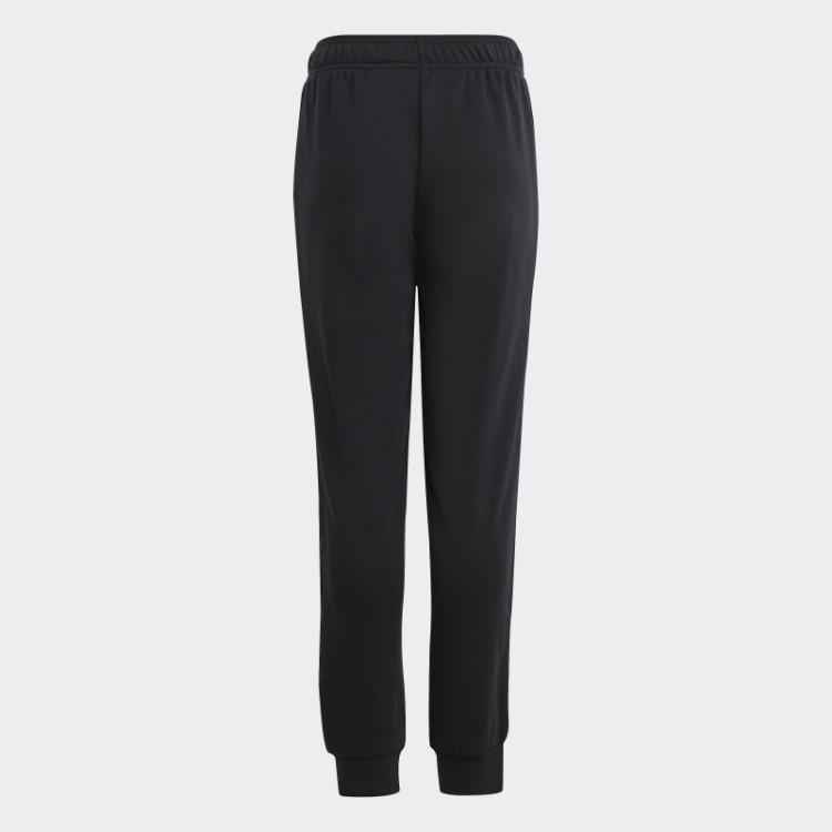 Calça Jogger De Algodão Adidas Black Essentials Regular Fit Com Logo Grande