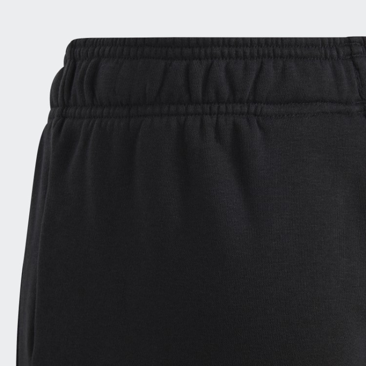 Calça Jogger De Algodão Adidas Black Essentials Regular Fit Com Logo Grande