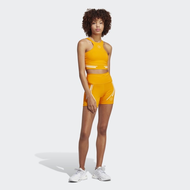 Adidas By Stella Mccartney Truepace Shorts De Corrida Moda Laranja