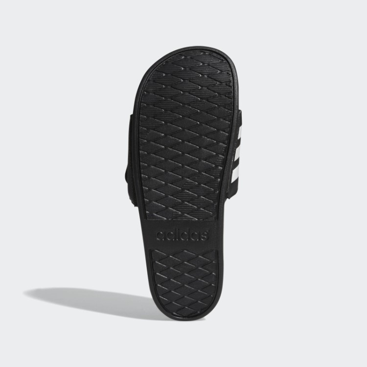 Adidas Black Adilette Comfort Bandagem Ajustável Slides