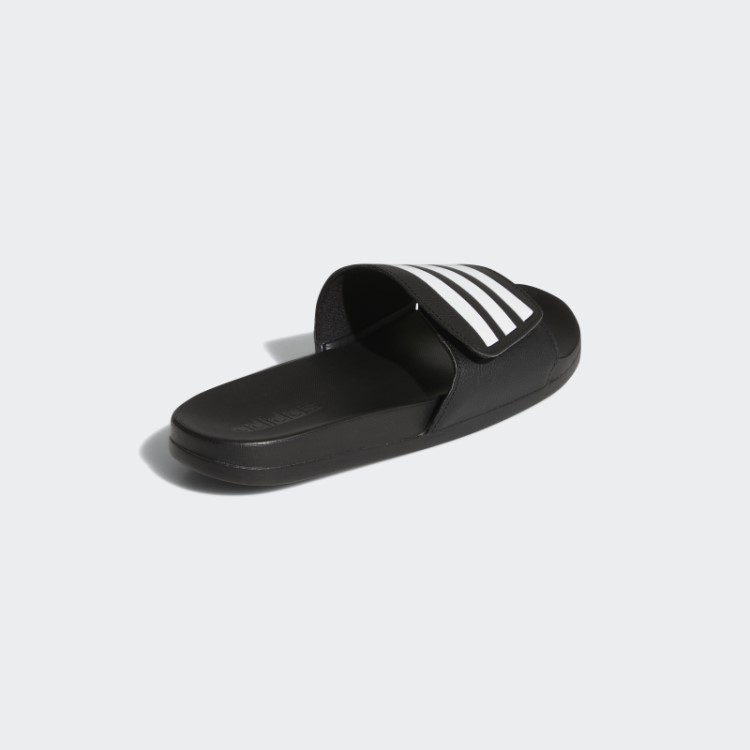 Adidas Black Adilette Comfort Bandagem Ajustável Slides