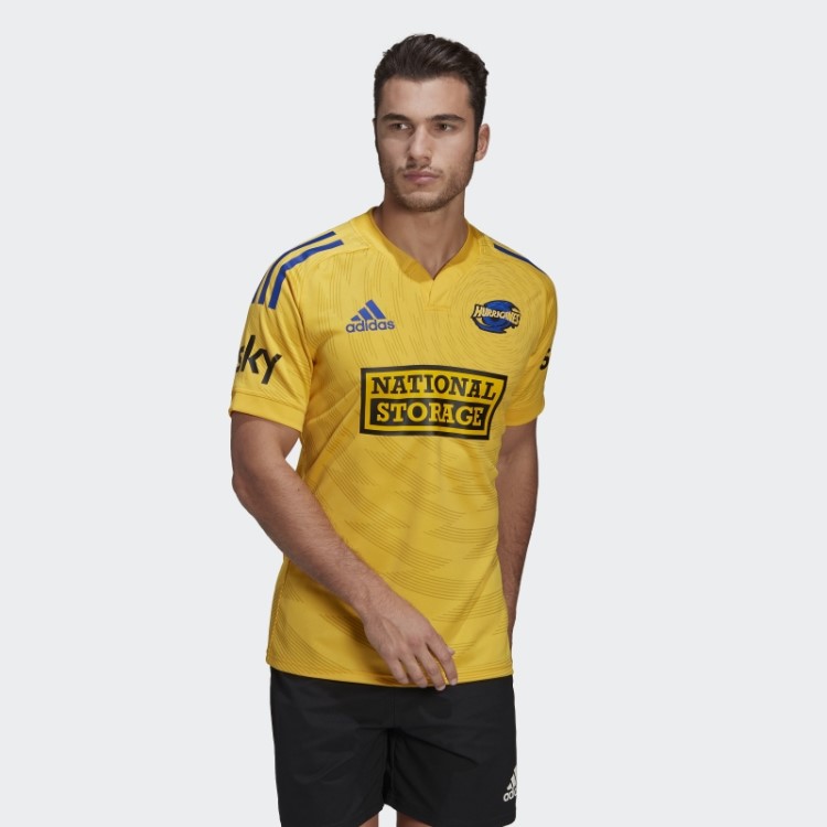 Camisa De Casa Réplica Dourada Adidas Hurricanes Rugby