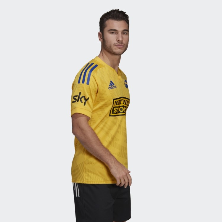 Camisa De Casa Réplica Dourada Adidas Hurricanes Rugby