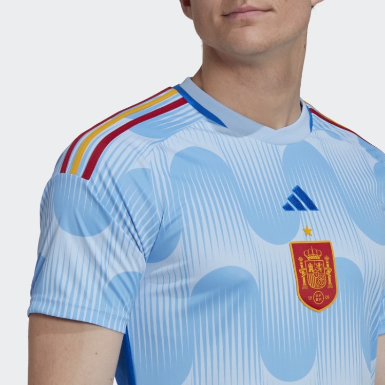 Adidas Glow Blue Spain 22 Away Jersey Fashion