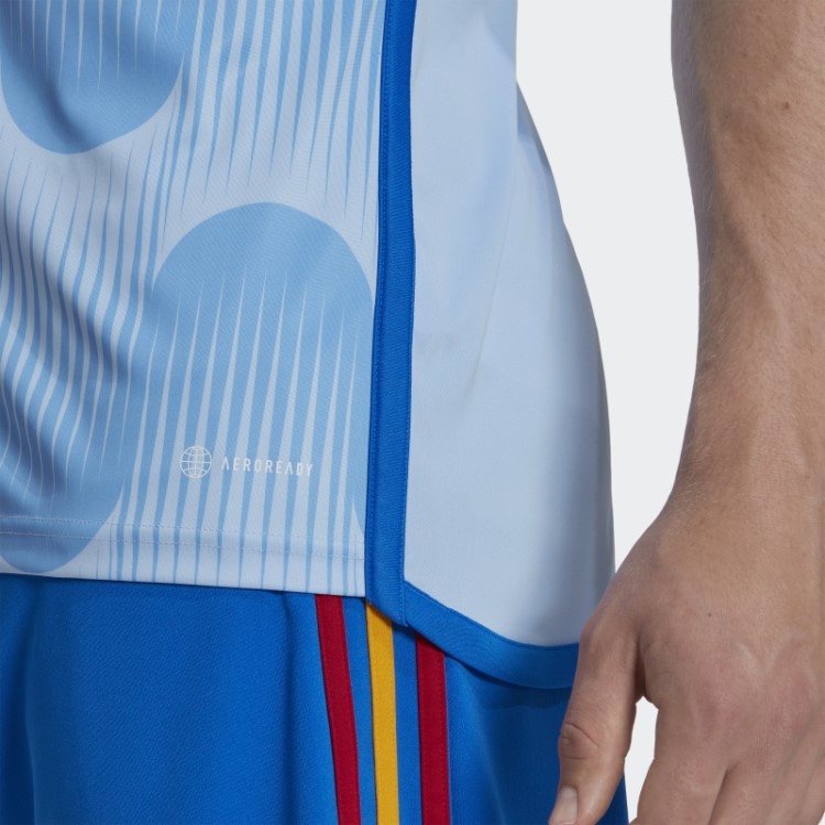 Adidas Glow Blue Spain 22 Away Jersey Fashion
