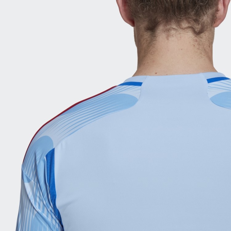 Adidas Glow Blue Spain 22 Away Jersey Fashion