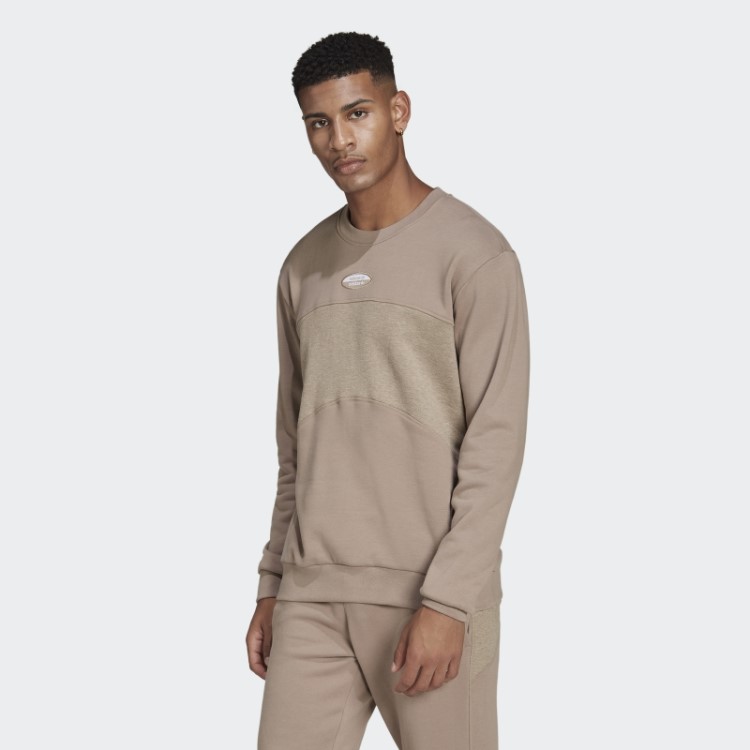 Adidas Chalky Brown R.y.v. Moletom Básico Da Tripulação