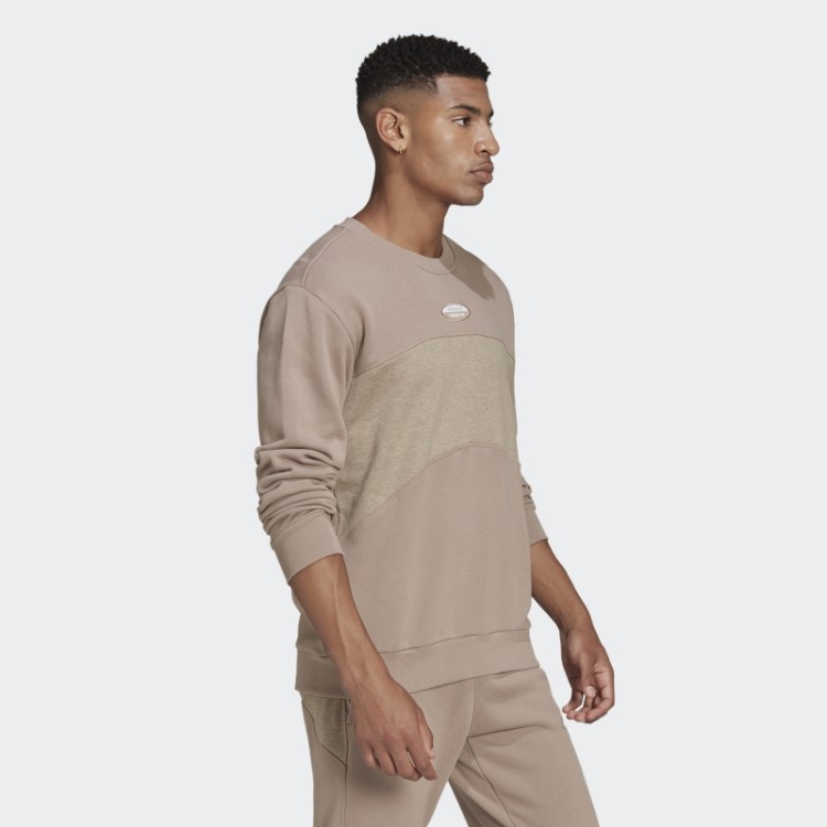 Adidas Chalky Brown R.y.v. Moletom Básico Da Tripulação