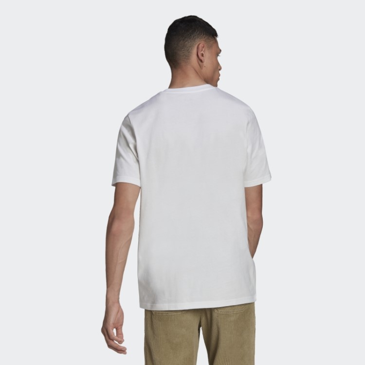 Camiseta Branca Com Logo De Futebol Adidas