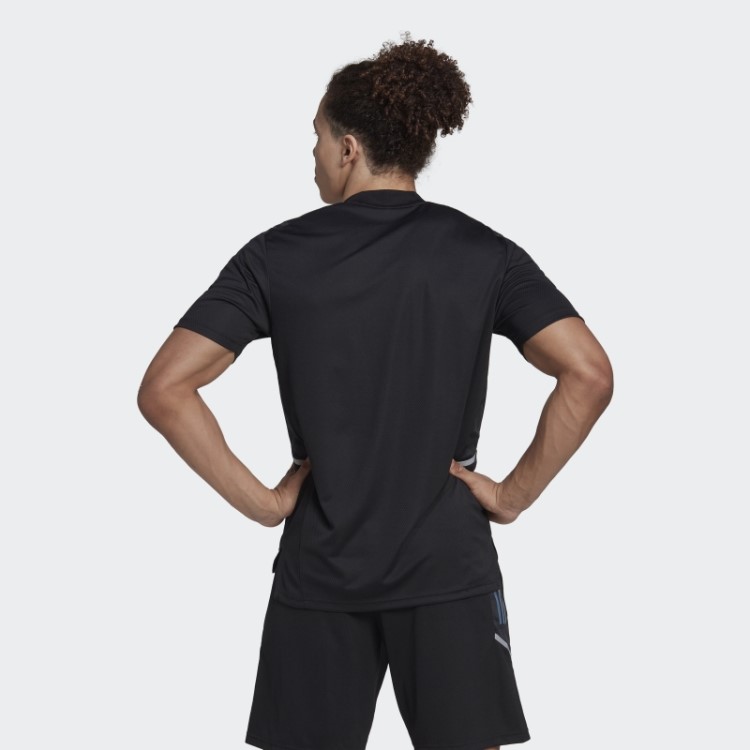 Camiseta All Black Rugby Performance Preta Adidas