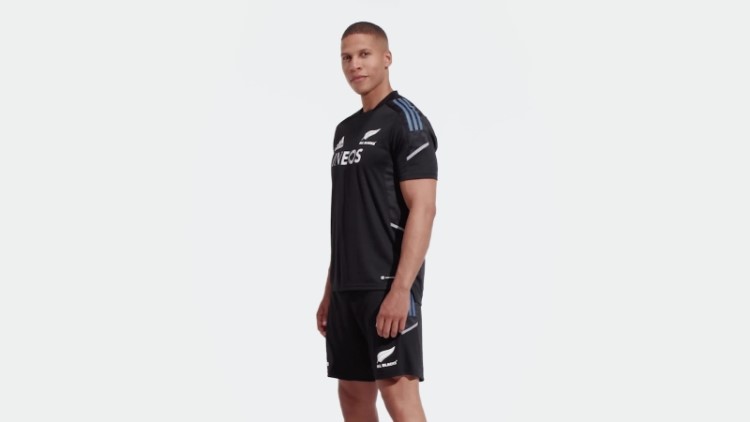 Camiseta Preta Adidas All Blacks Rugby Performance