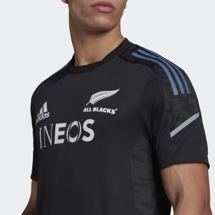 Camiseta Preta Adidas All Blacks Rugby Performance