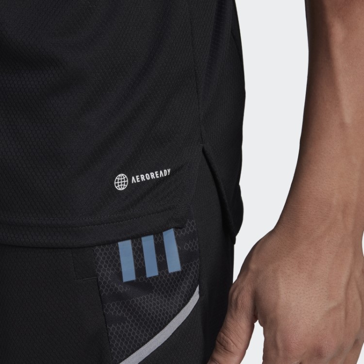 Camiseta Preta Adidas All Blacks Rugby Performance