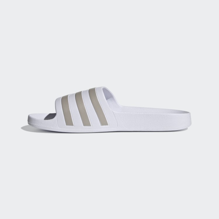 Adidas Adilette Aqua Slides Platinum Metalizado