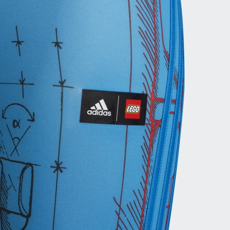 Meia-calça Azul Adidas X Lego Tech Pack Moda