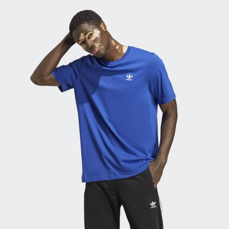 Camiseta Azul Trefoil Essencial Adidas