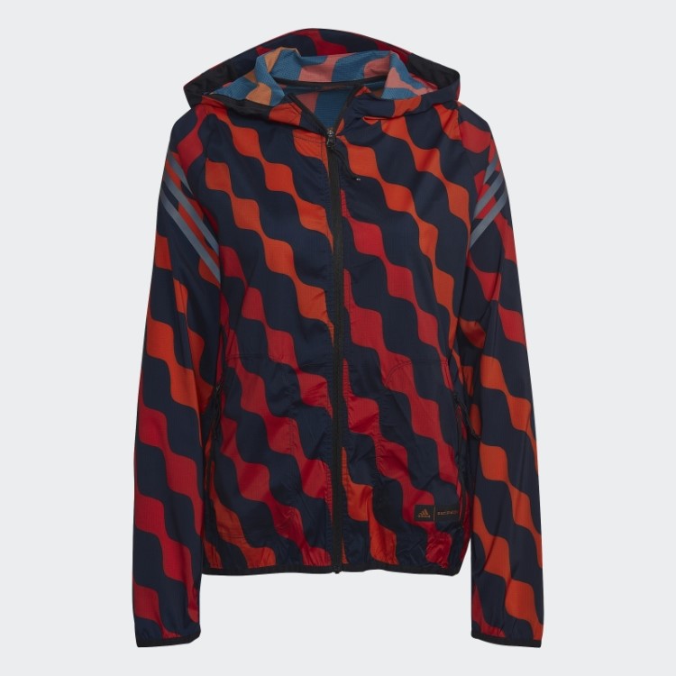 Jaqueta De Corrida Com Capuz Laranja Marimekko Run Icons Da Adidas