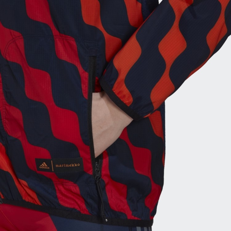 Jaqueta De Corrida Com Capuz Laranja Marimekko Run Icons Da Adidas