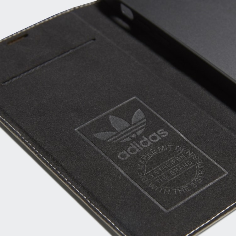 Adidas Branco Ou Capa De Livreto Pu Para Iphone 12/12 Pro Hot