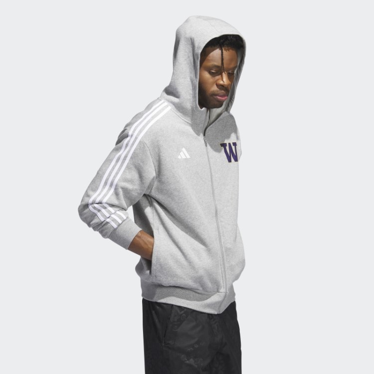 Moletom Com Capuz Cinza Huskies Adidas