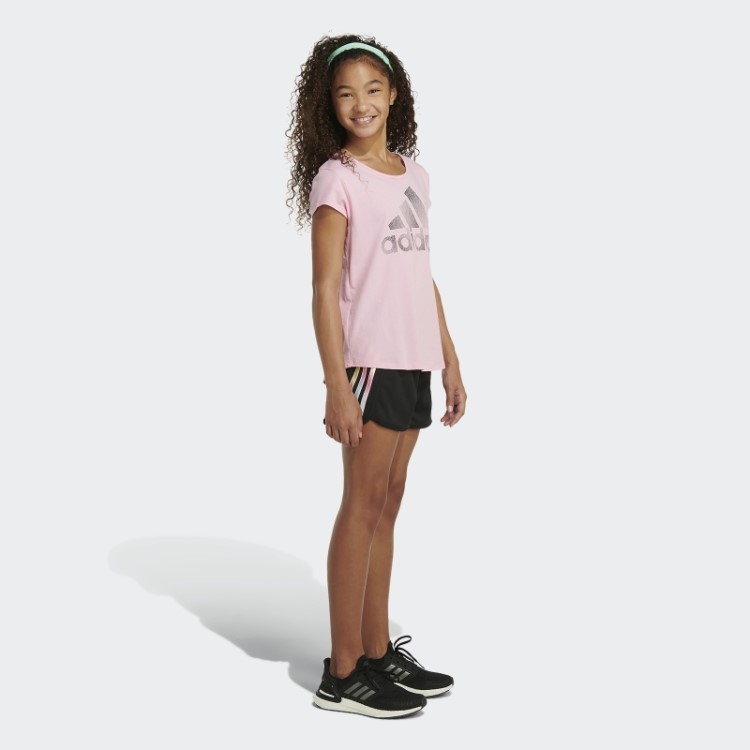 Adidas Shorts De Malha Listrada Preto