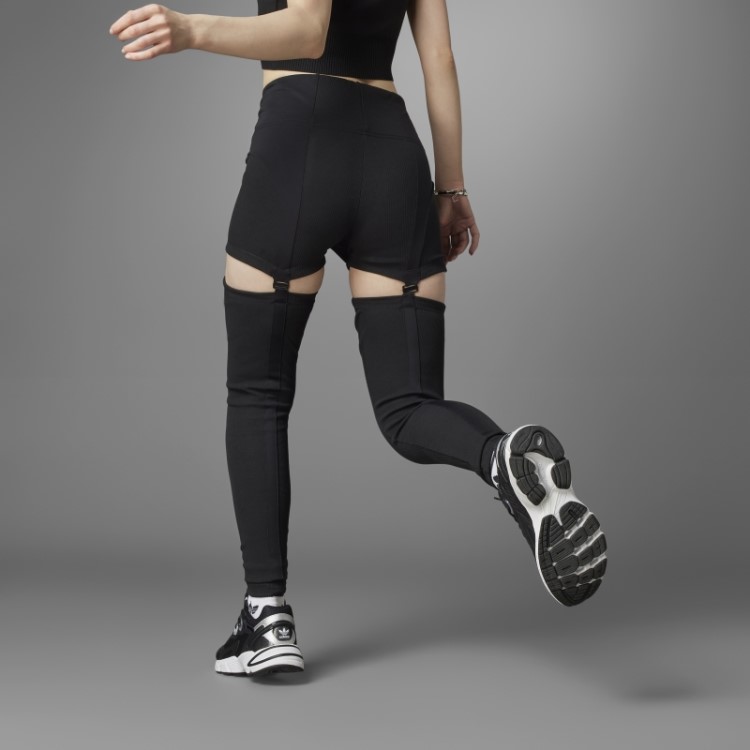 Meia-calça Dois-em-um Adidas Always Original Rib Preta