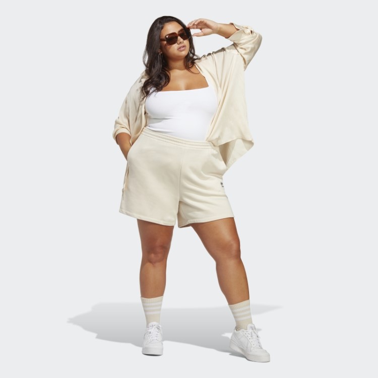 Calção Adidas Adicolor Essentials French Terry (tamanho Grande) Branco