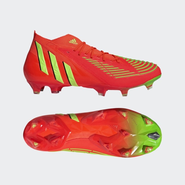 Predador Edge.1 Chuteiras De Futebol Para Terreno Firme Vermelho Adidas