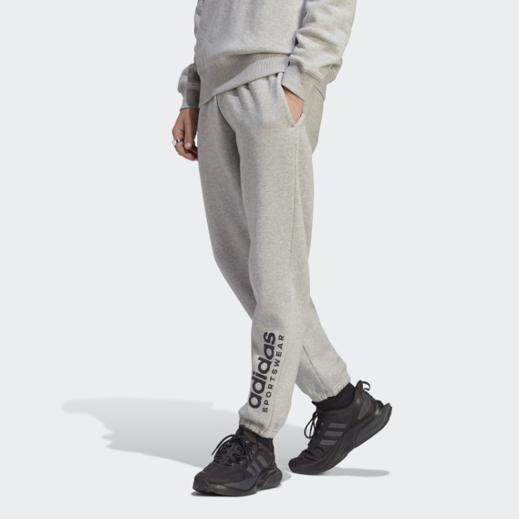 Jogger Gráfico De Lã Adidas All Szn Cinza Médio