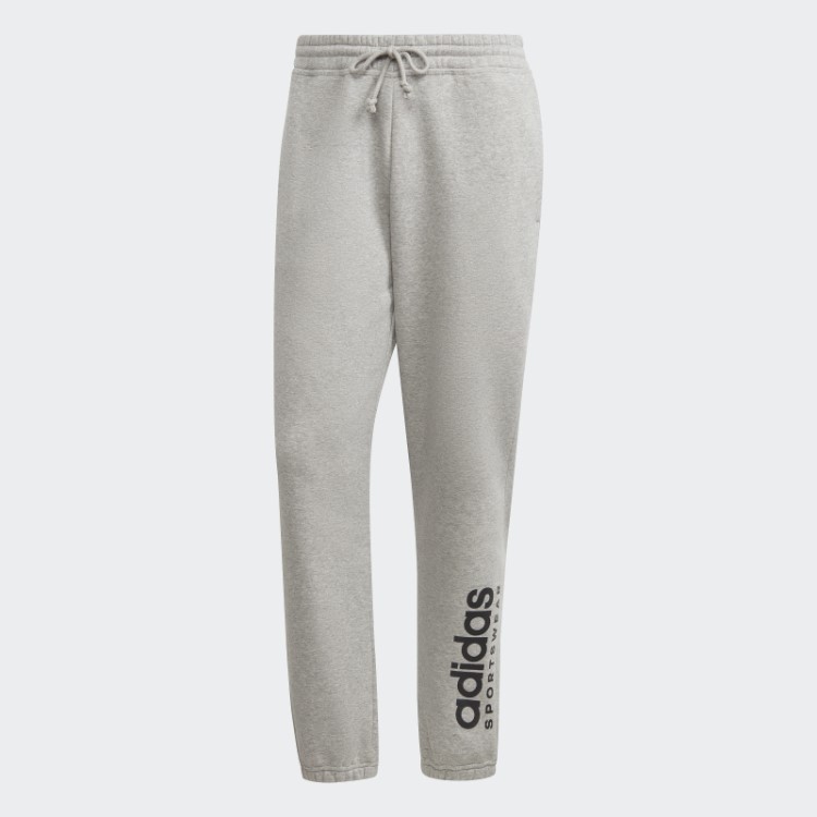 Jogger Gráfico De Lã Adidas All Szn Cinza Médio