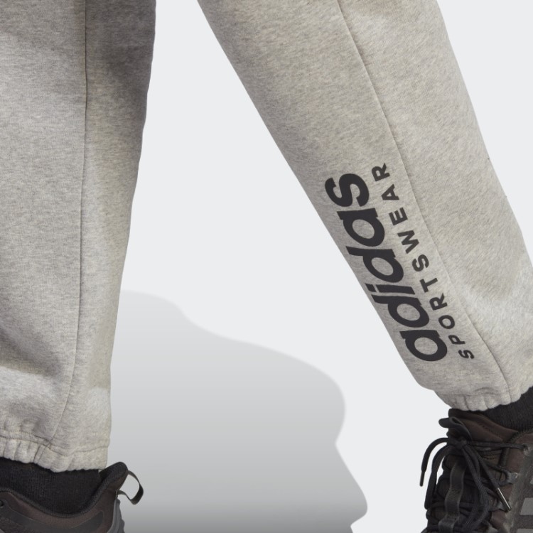 Jogger Gráfico De Lã Adidas All Szn Cinza Médio