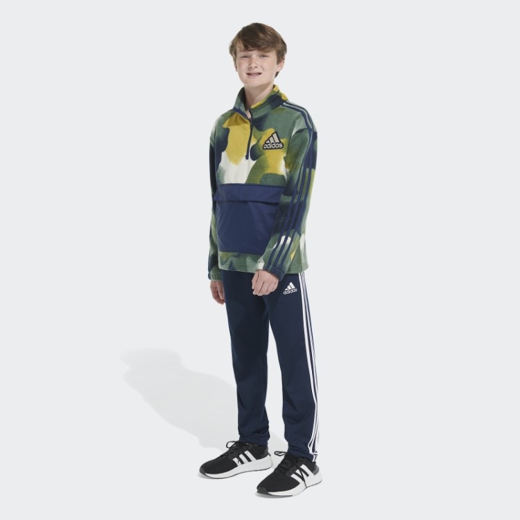 Popover De Lã Aconchegante De óxido Verde Com Meio Zíper Adidas