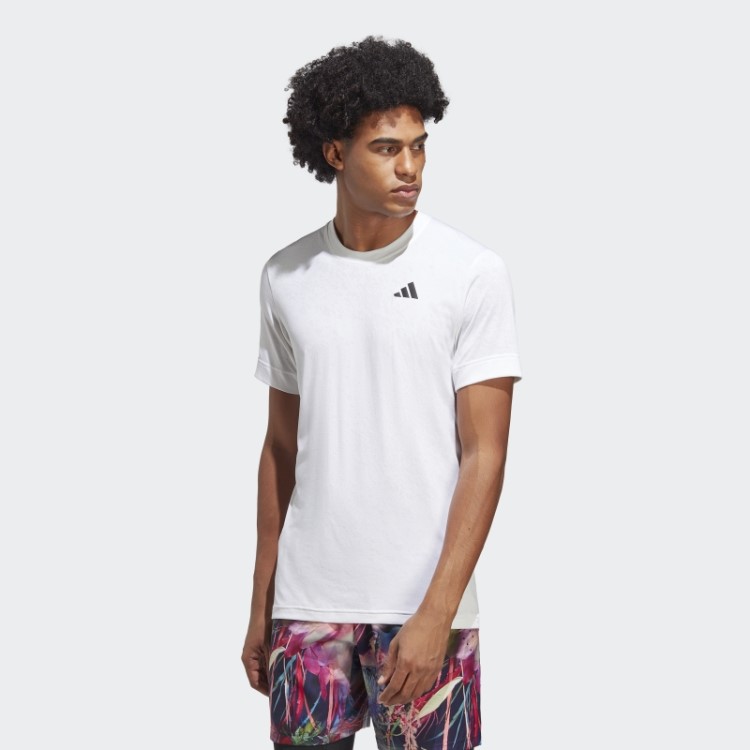 Camiseta Branca Freelift Para Tênis Adidas Fashion