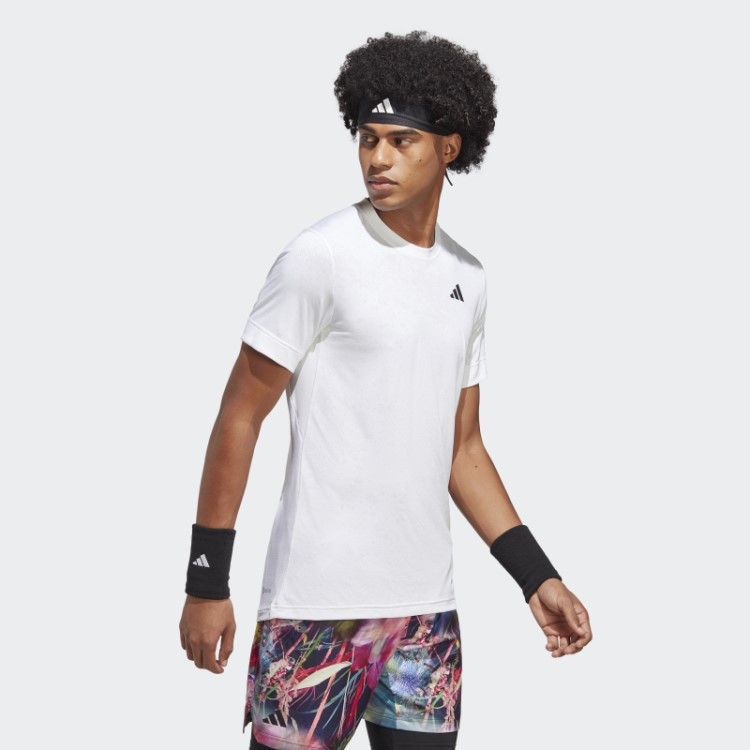 Camiseta Branca Freelift Para Tênis Adidas Fashion
