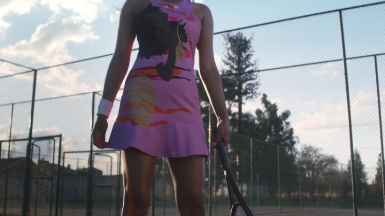 Vestido Lilás Adidas Tênis New York