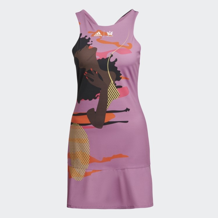 Vestido Lilás Adidas Tênis New York