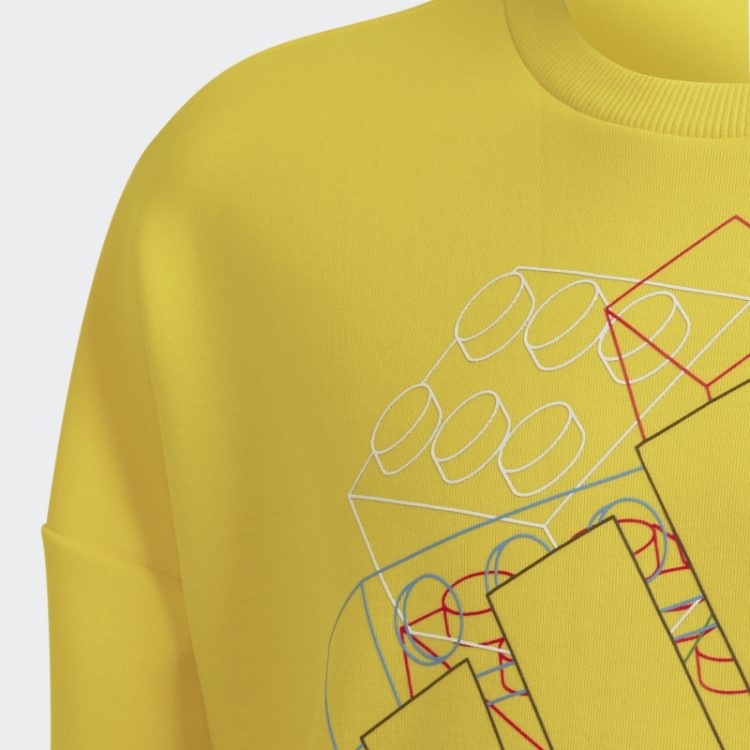 Moletom Adidas X Classic Lego Amarelo Quente