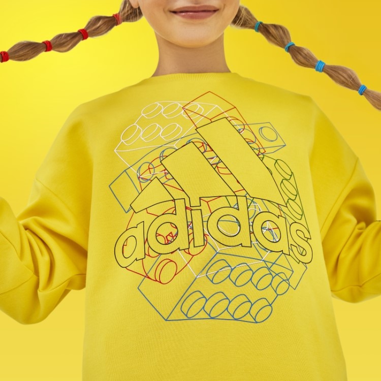 Moletom Adidas X Classic Lego Amarelo Quente