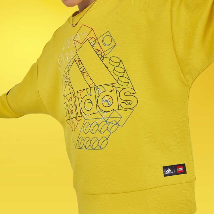 Moletom Adidas X Classic Lego Amarelo Quente