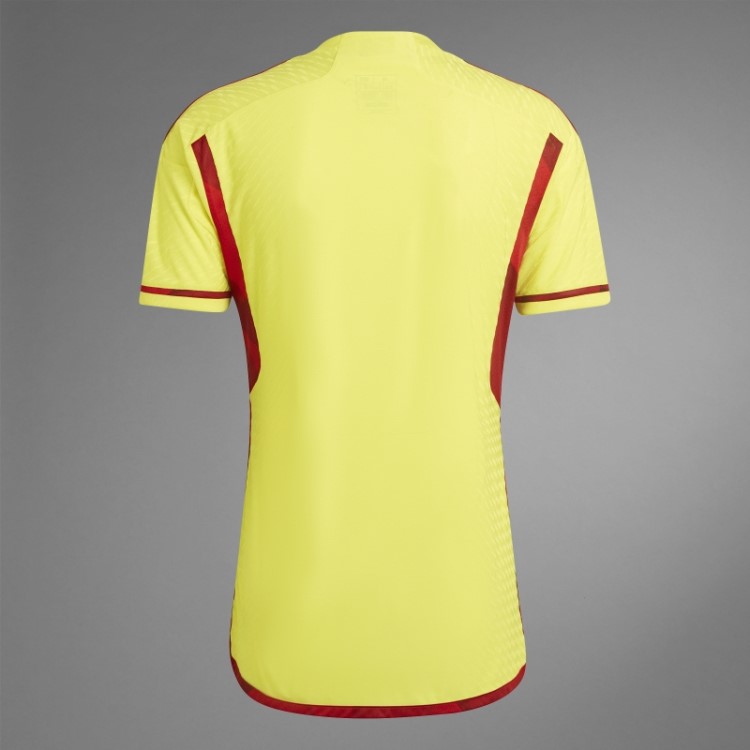 Amarelo Colombia 22 Home Autêntico Jersey Adidas Elegante