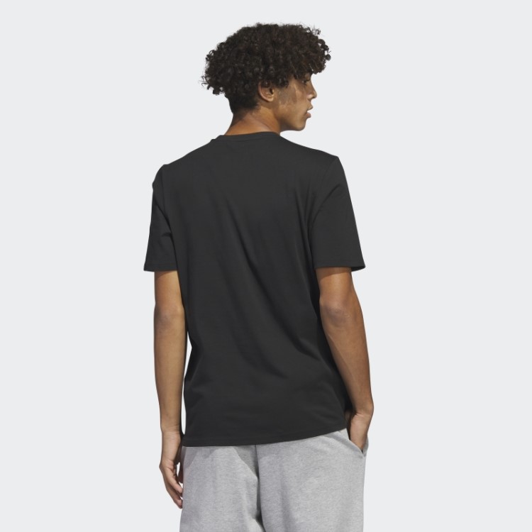 Camiseta De Manga Curta Com Gráfico Future Icons Elegante E Preta Adidas