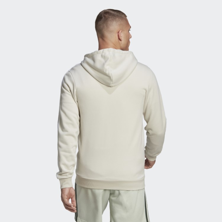 Adidas Essentials Moletom Com Capuz E Zíper Nas Três Listras Em Alumínio