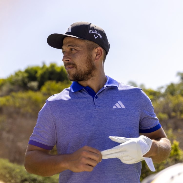 Camisa Polo De Golfe No-show Azul Adidas Ultimate365