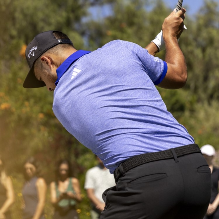 Camisa Polo De Golfe No-show Azul Adidas Ultimate365
