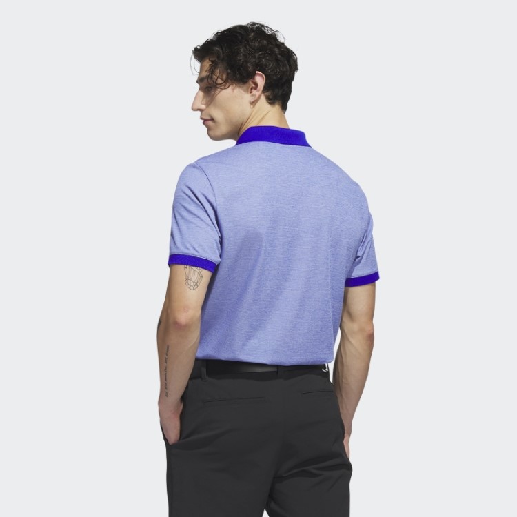Camisa Polo De Golfe No-show Azul Adidas Ultimate365