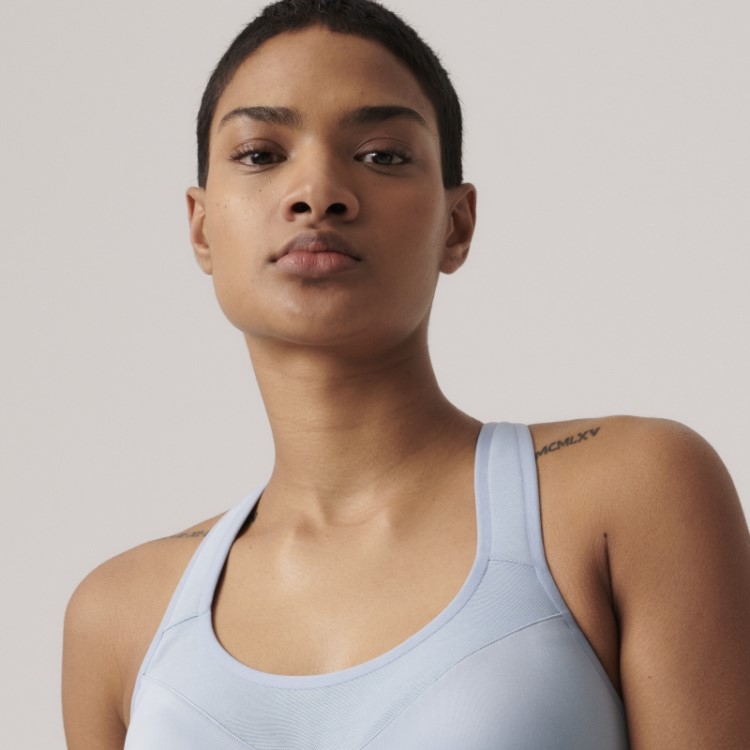 Cinza Cinza Sutiã Esportivo Adidas By Stella Mccartney Truepace De Alto Suporte